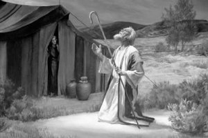 Abraham praying